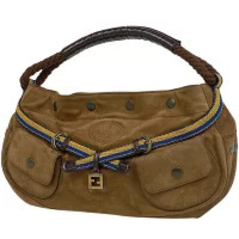 Fendi handbag tote bag Hobo suede brown